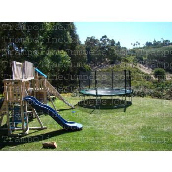 14 FT Olympus Pro Galactic Xtreme Trampoline EXTRA HEAVY DUTY Combo